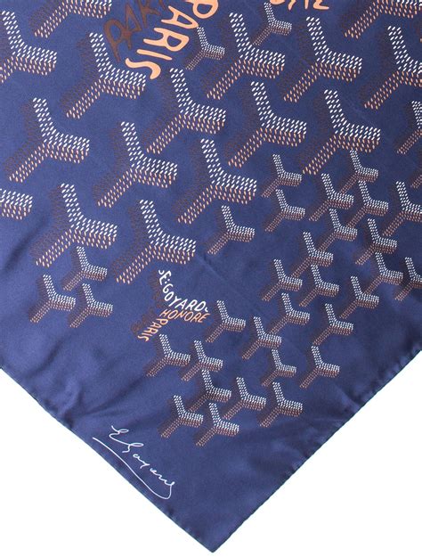 goyard silk scarf.